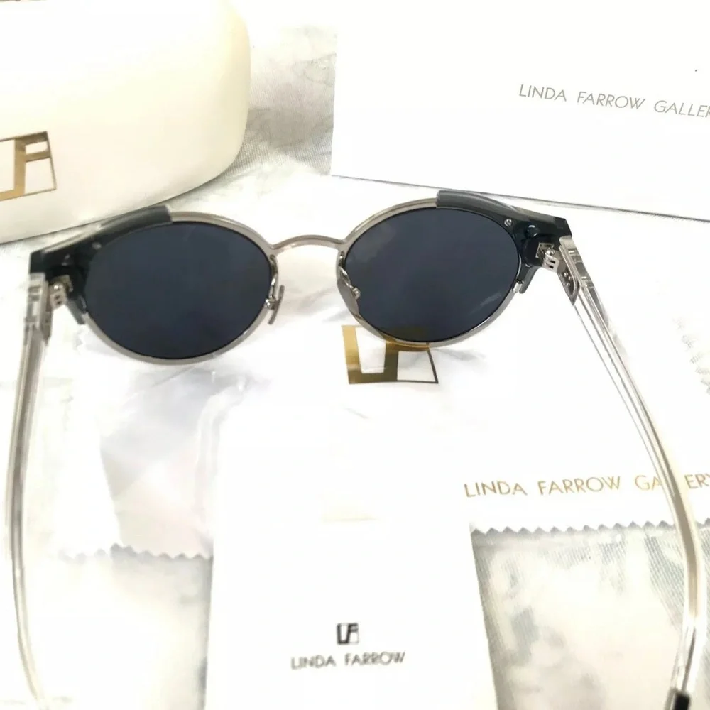 Kris Van Linda Farrow X Round Frame Sunglasses - Picture 4 of 10